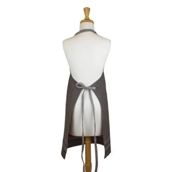 DII&reg; Gray Chambray French Stripe Chef Apron {6}