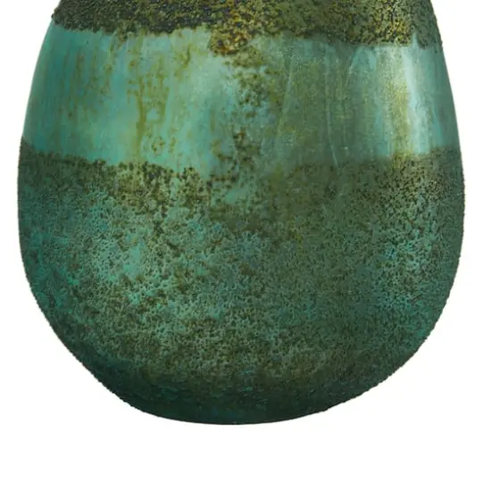 Green Glass Rustic Vase Set {4}