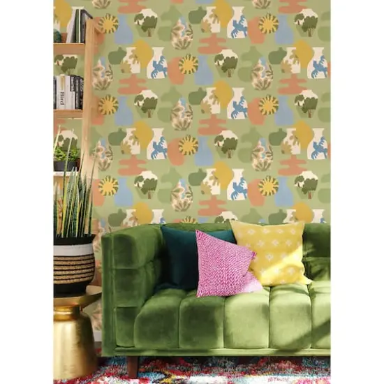 Alja Horvat Sage Miracle Vases Peel & Stick Wallpaper {3}