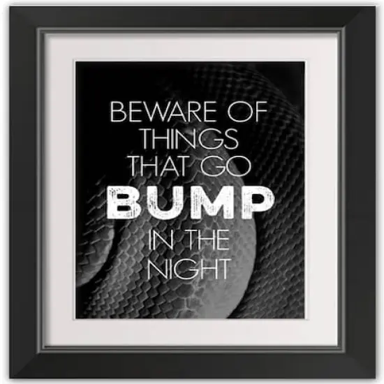 In The Night Black Framed Print Wall Art {1}