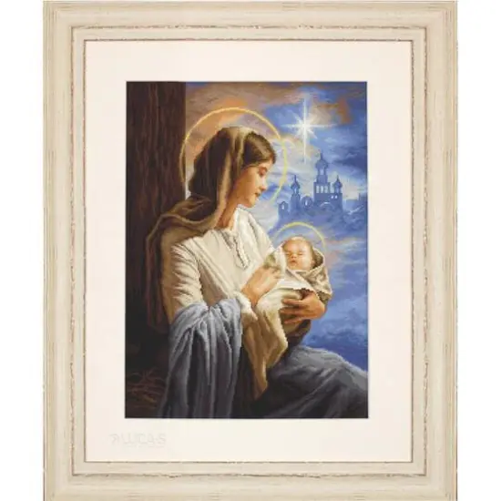 Luca-S Saint Mary and The Child Counted Cross Stitch Kit {1}