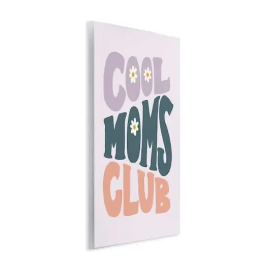 Stupell Industries Cool Moms Club Floral Phrase Wall Plaque Art {4}