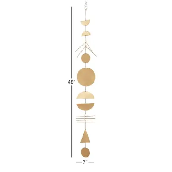 48" Gold Metal Eclectic Wind Chime, 2ct. {5}