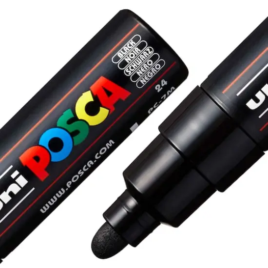 uni&reg; POSCA&reg; PC-7M Bullet Marker Black {3}