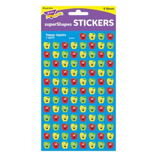 Trend Enterprises® superShapes Happy Apples Stickers, 6 Packs of 800ct. {4}