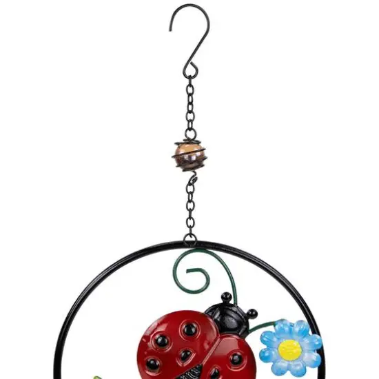 27.5" Ladybug Dreamcatcher Outdoor Garden Windchime {6}