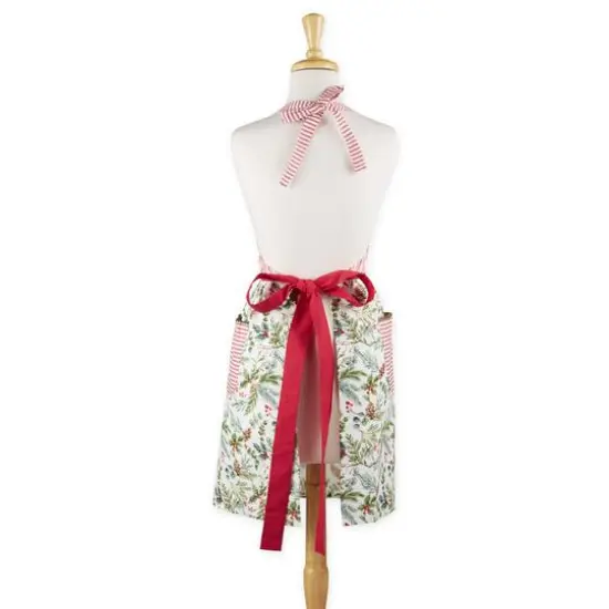 DII&reg; Merry Holiday Sprigs Christmas Skirt Apron {3}