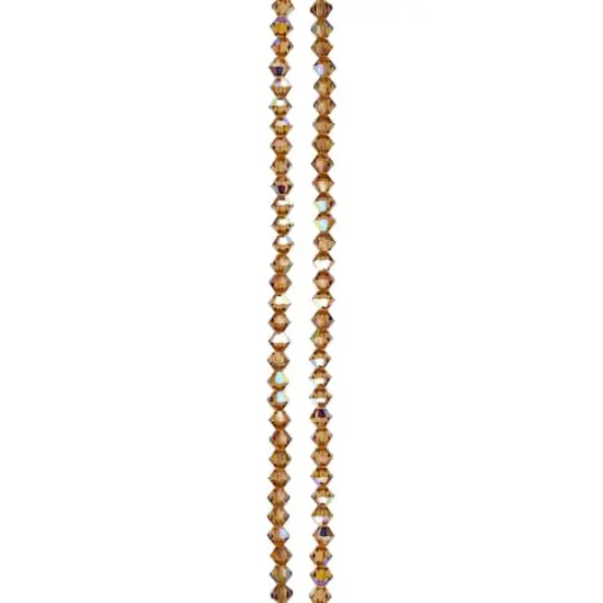 Preciosa Glass Crystal Bicone Beads, 4mm by Bead Landing&trade; Light Colorado Topaz AB {4}