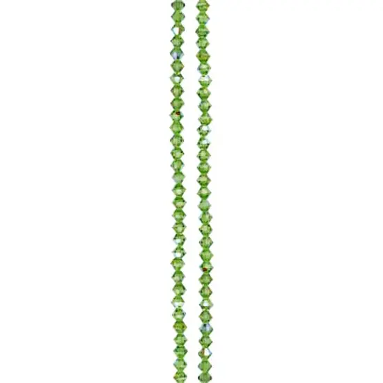 Preciosa Glass Crystal Bicone Beads, 4mm by Bead Landing&trade; Peridot AB {4}