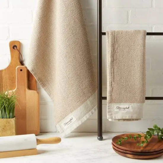 DII&reg; Caf&eacute; Washed Waffle Woven Dishtowel, 2ct. {4}