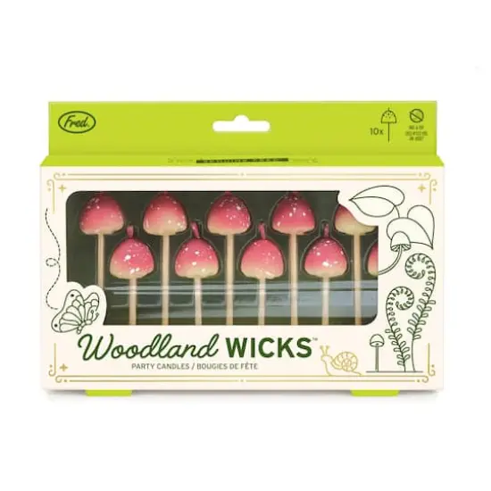 Fred&reg; Woodland Wicks&trade; Mushroom Party Candles, 10ct. {1}