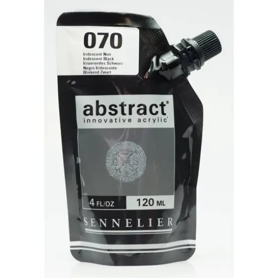 Sennelier Abstract&reg; Iridescent Acrylic Paint, 120mL Iridescent Black {1}