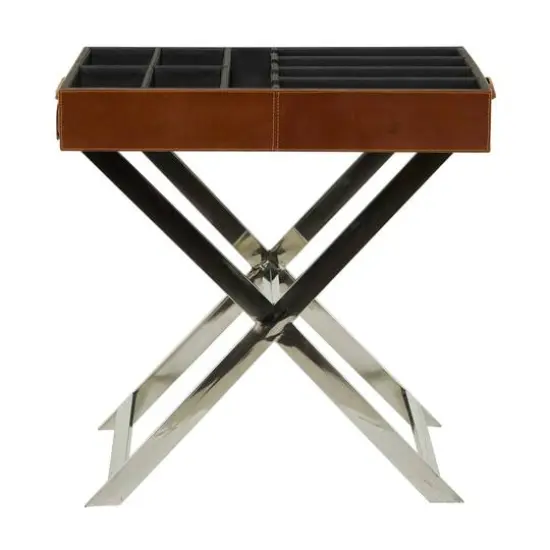 26" Modern Wine Holder Brown {6}