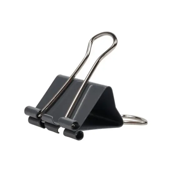 JAM Paper 1.25" Binder Clips, 15ct. Gray {6}