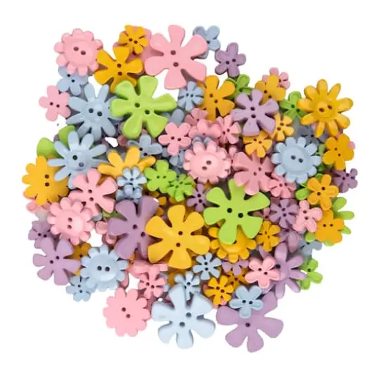 Favorite Findings&trade; Pastel Flower Button Mix {4}