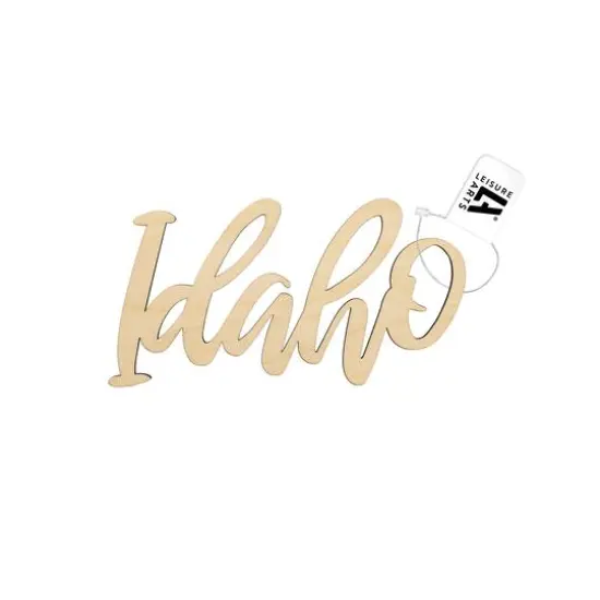 Leisure Arts&reg; 7" Wood Idaho Word {1}