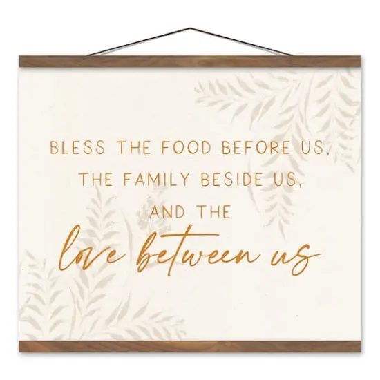 Fall Love Between Us Teak Hanging Canvas {1}