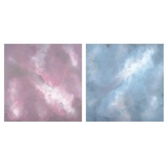12" x 12" Pink & Blue Galaxy Sublimation Sheets by Make Market&reg; {3}