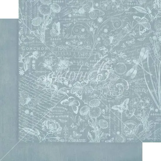 Graphic 45 Flower Market Patterns & Solids Double-Sided Paper Pad, 12" x 12" {9}