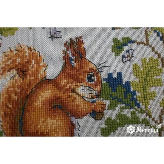 Merejka Squirrel Counted Cross Stitch Kit {4}