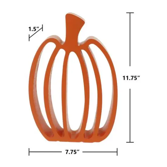 11.75" Die Cut Pumpkin Tabletop D&eacute;cor by Ashland&reg; Orange {6}