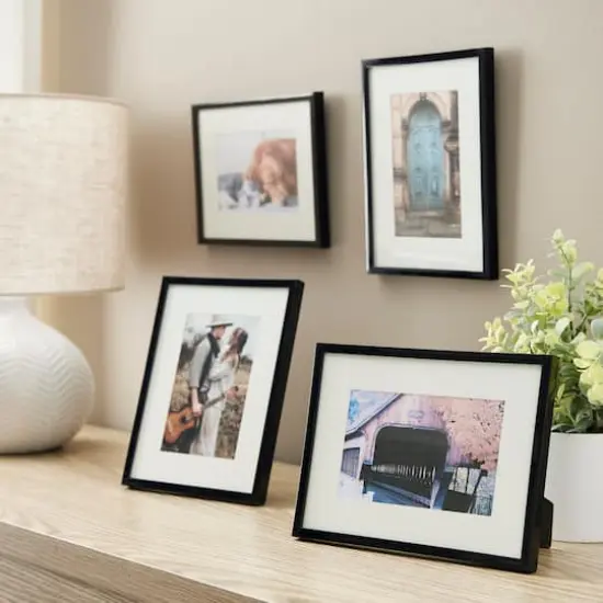 5 Pack 4" x 6" Basics Multipurpose Tabletop Frames by Studio D&eacute;cor&reg; Black {3}