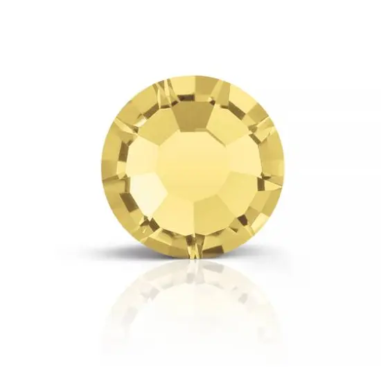 Preciosa MAXIMA SS16 Flatback Czech Crystals, 144ct. Light Topaz {1}