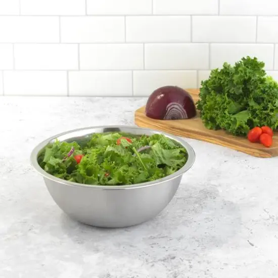 JoyJolt&reg; Stainless Steel Mixing Bowl Set Silver {7}