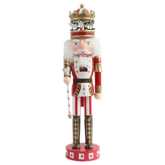 Santa's Workshop 16.5" Red Merry Go Round Nutcracker {1}