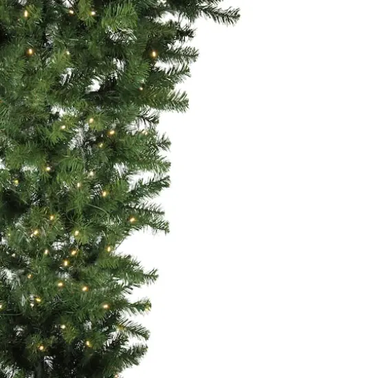 6.5ft. Pre-Lit Upside Down Spruce Artificial Christmas Tree, Warm White LED Lights {3}