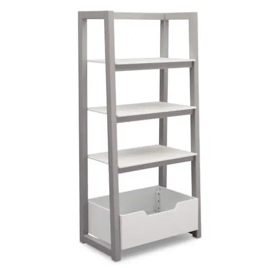 Delta Children Gateway White & Gray Ladder Shelf {1}