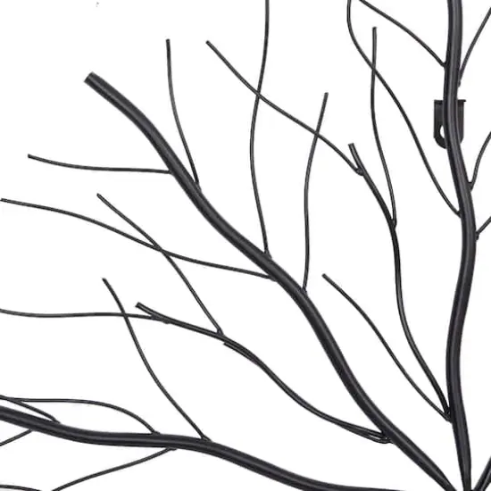 Black Metal Contemporary Abstract Wall Decor Set {3}