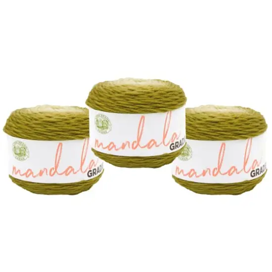 3 Pack Lion Brand&reg; Mandala&reg; Gradient Yarn Olive {1}