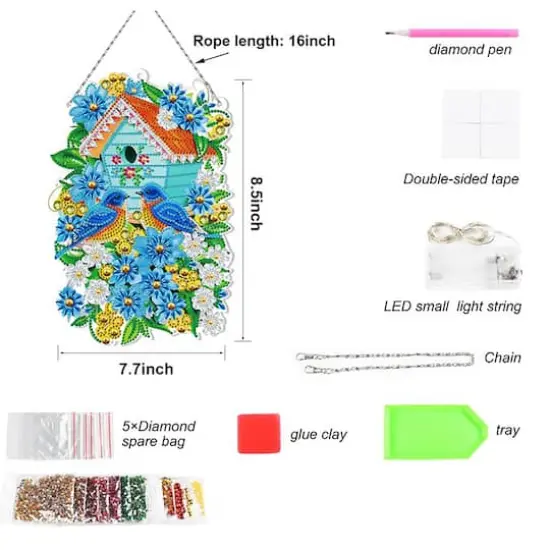 Sparkly Selections Welcome Home Wreath Diamond Painting {4}