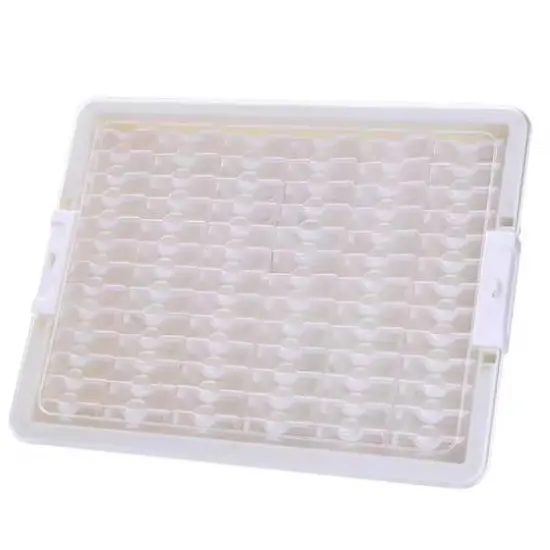 Sparkly Selections White Diamond Storage Box with 78 Compartment Bottles {1}