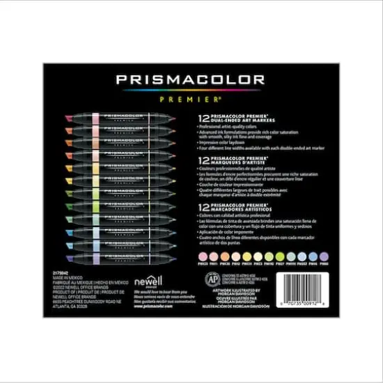Prismacolor&reg; Premier&reg; Pastel Dual-Ended Art Markers, 12ct. {6}