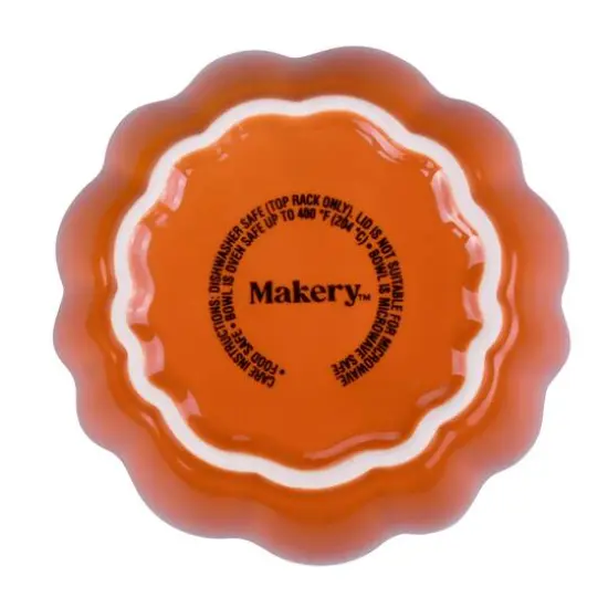 4.75" Orange Ceramic Pumpkin Cocotte by Makery&trade; {7}
