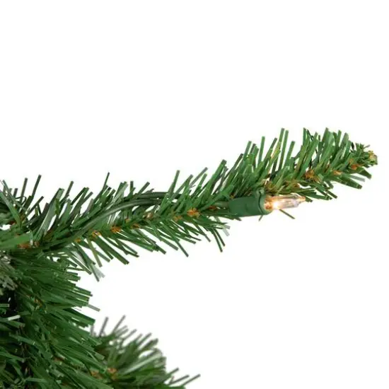 4.5ft. Pre-Lit White River Fir Artificial Christmas Tree, Clear Lights {4}
