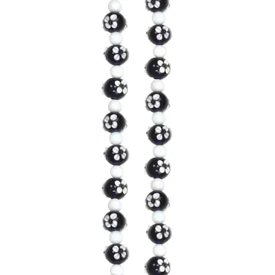 Blue & White Lamp Work Glass Round Beads by Bead Landing&reg; {4}