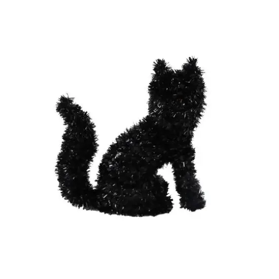 6" Black Cat Halloween Tinsel Accent by Ashland&reg;  {3}