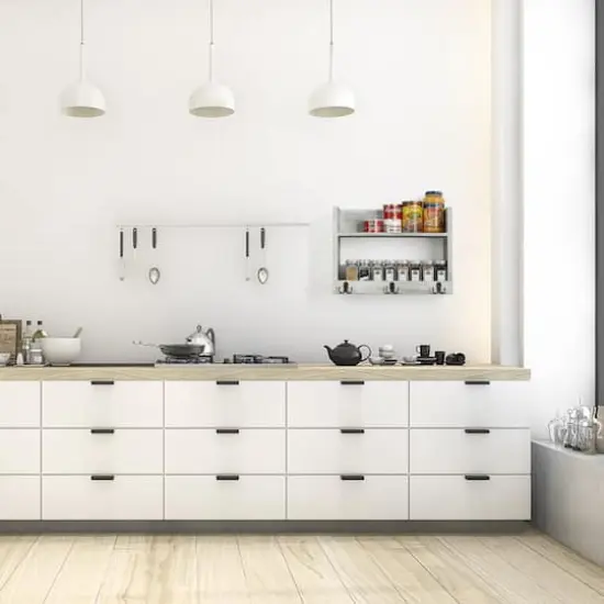 Rustic Wood Floating Storage Shelf with 3 Hooks Gray Green {5}