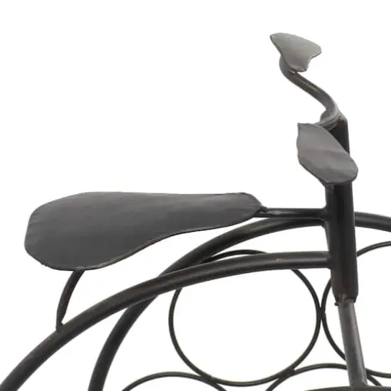 21"Rustic Brass Bicycle Wine Holder Rack {8}