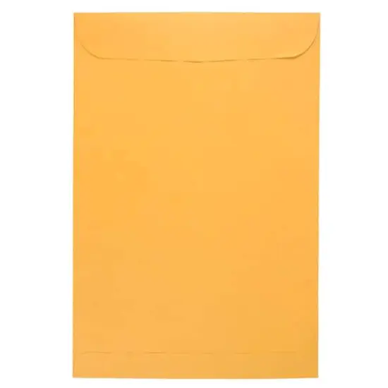 JAM Paper 10" x 15" Brown Kraft Recycled Manila Peel & Seal Closure Envelopes, 500ct. {4}
