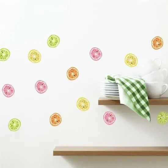 RoomMates Jane Dixon Citrus Fruit Peel & Stick Wall Decals {3}