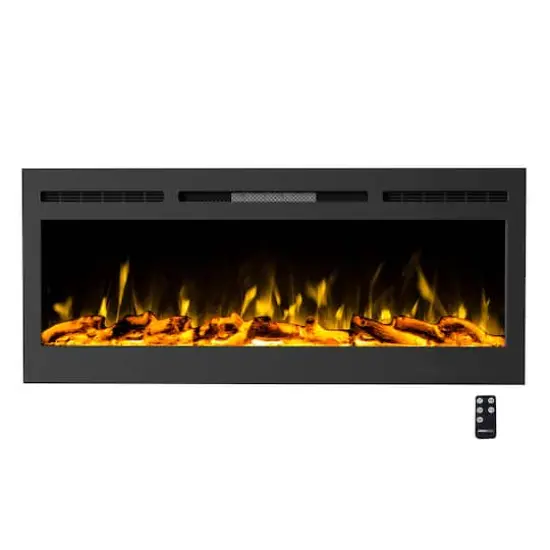 Hastings Home 50" Black Electric Fireplace {1}