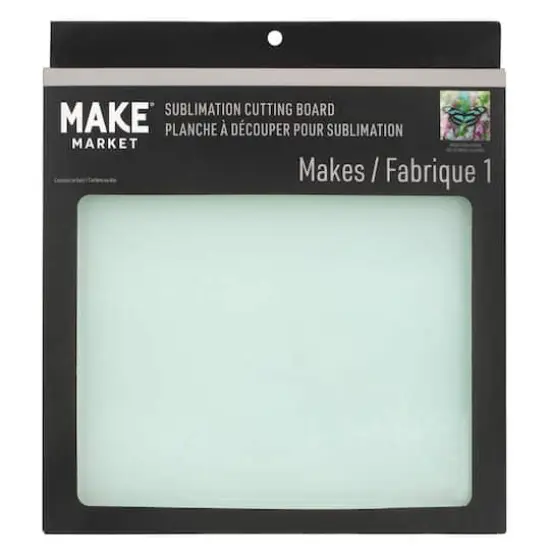 9" x 9" Square Tempered Glass Sublimation Cutting Board by Make Market&reg; {3}