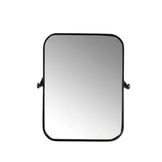 Hello Honey&reg; 24'' Metal Framed Pivoting Wall Mirror Black {1}