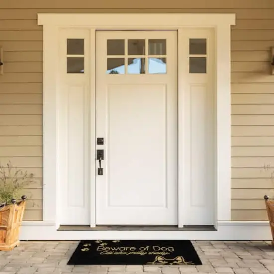 DII&reg; Beware Of The Cat & Dog Doormat {3}