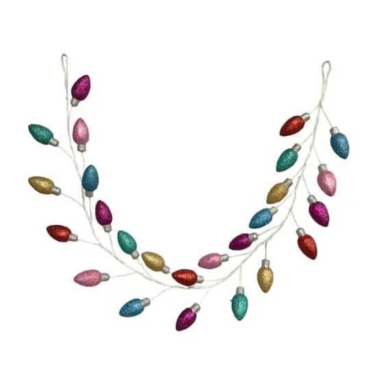 6ft. Glitter Rainbow Light Bulbs Garland by Ashland&reg; {1}