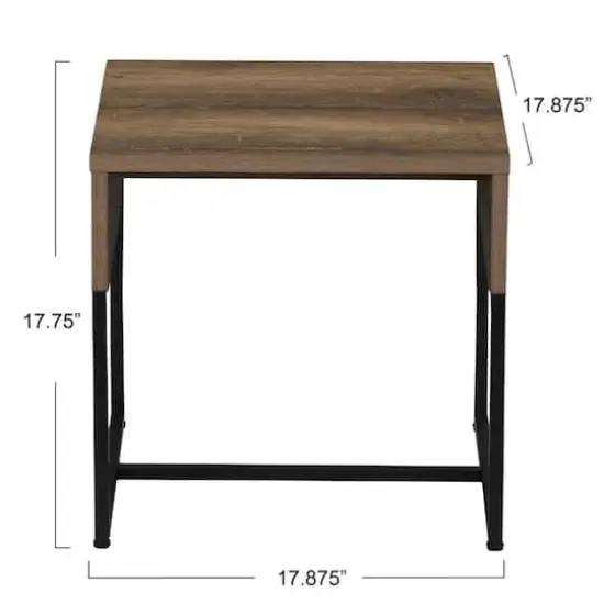 Household Essentials 18" Wrap End Table Ashwood {8}